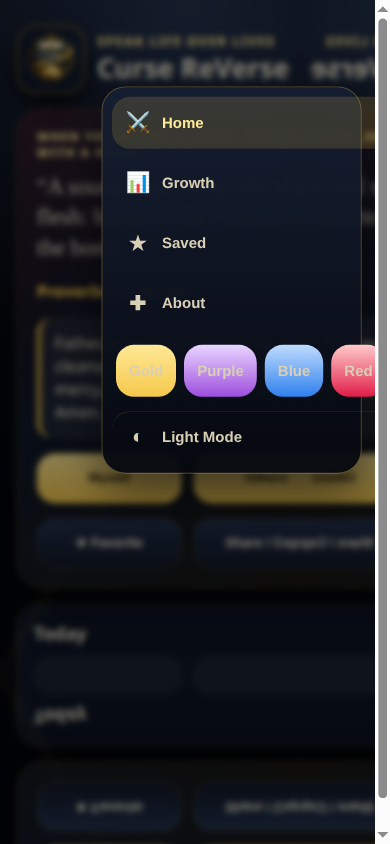 Curse ReVerse menu